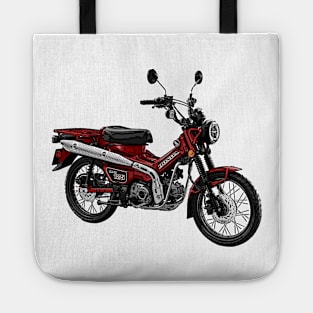 Trail 125 Motorcycle Art Tote