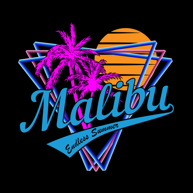 Retro 80s Style Malibu Summer Beach by Brobocop