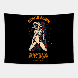 Aries ♈🐏 Zodiac Sign Astrology Tapestry