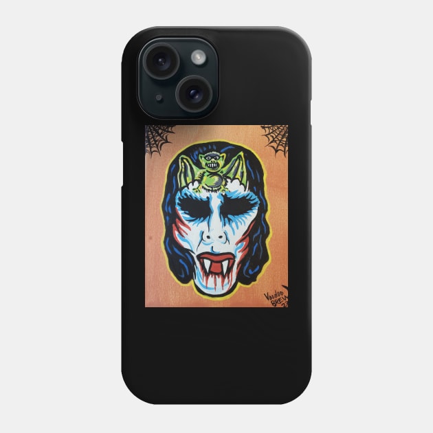 Ben cooper mask collegeville costume 80s creature mask vintage halloween witch Phone Case by Voodoobrew