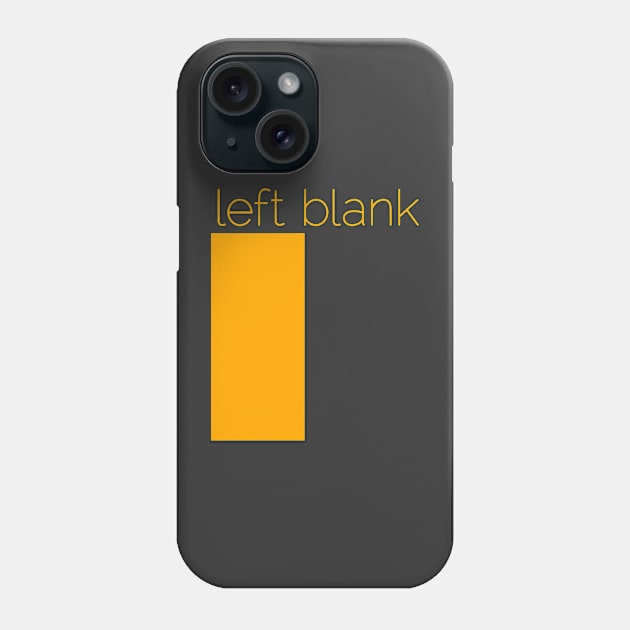 left blank Phone Case by Curious Automata