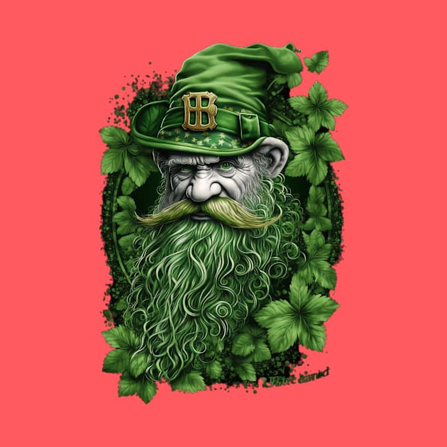 Irish Gnome Shamrock Clover Leaf Green Plaid St Patricks Day by Kertz TheLegend