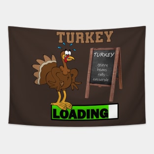 Funny Stressed Turkey Thanksgiving Day Dinner Tapestry