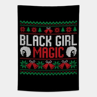 Black Girl Magic African American Ugly Christmas Sweater Tapestry