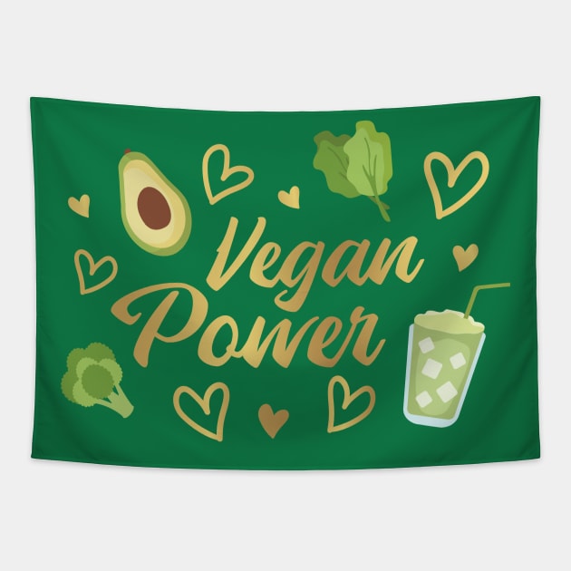 Vegan Power Tapestry by Toda Loca