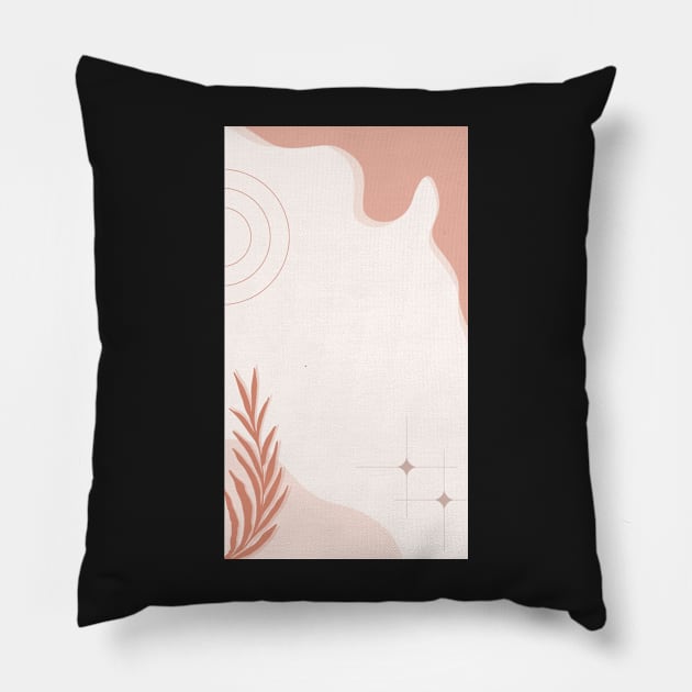 Elegance in Geometry: Aesthetic Abstract Watercolors Pillow by Noma-Design