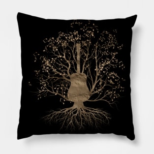 Guitar Music Tree Pillow