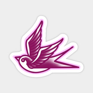 tattoo swallow pink Magnet