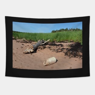 Adrift on the beach Tapestry