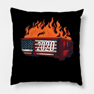 2020 Dumpster Fire Novelty 2020 Bad Year Pillow