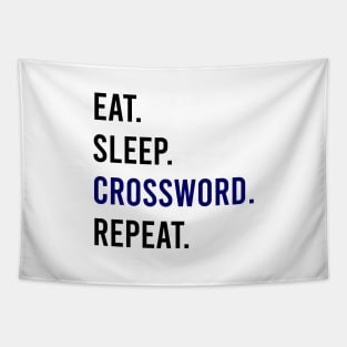 Eat Sleep Crossword Repeat Shirt Tapestry