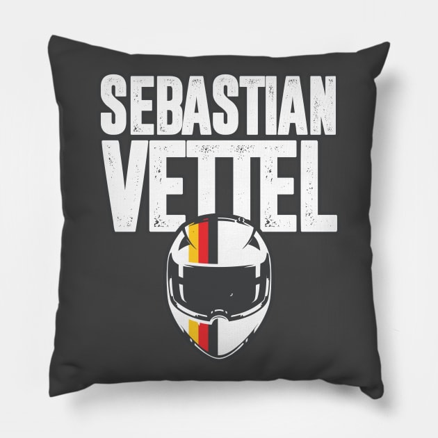 Sebastian Vettel Pillow by jaybeetee