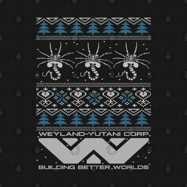 Ugly Christmas Sweater - Alien xenomorph by ROBZILLA