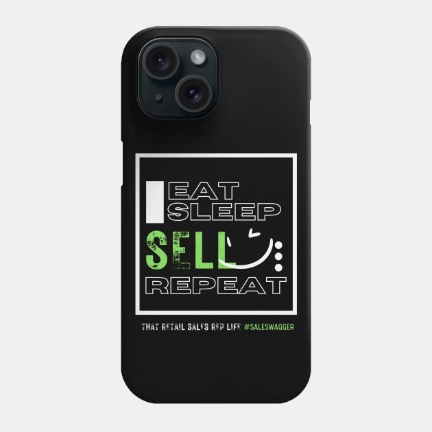 Eat, sleep, sell repeat Phone Case by merchbykaez