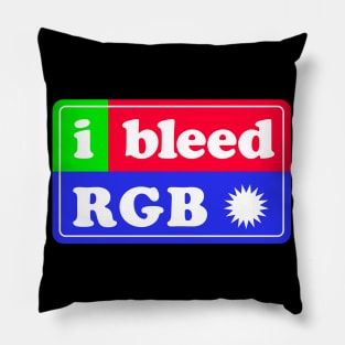 I bleed RGB Pillow