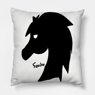 Black Horse emblem (Famine) Pillow
