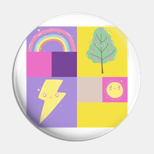 Abstract cute summer Pin