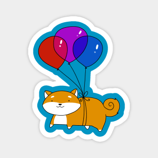 Balloon Shiba Magnet