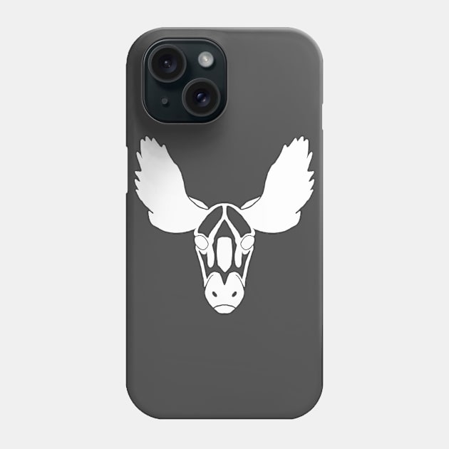 Moose tattoo design (white) Phone Case by WScelina