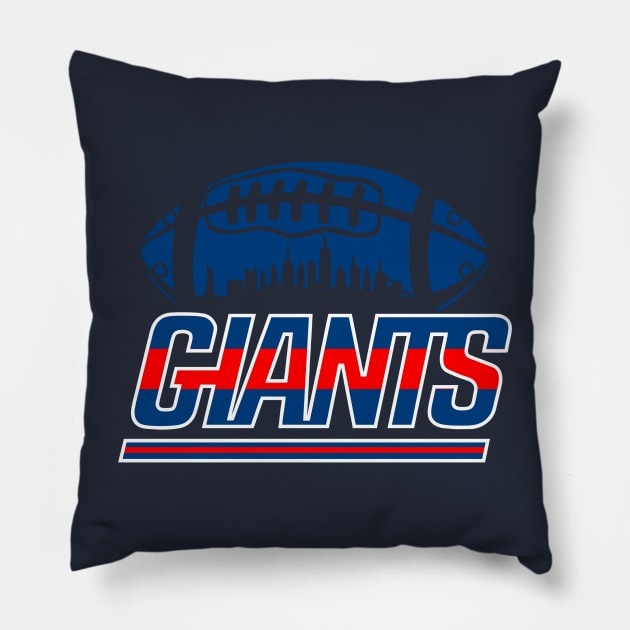 Ny Giants! - American Football Pillow by Olievera