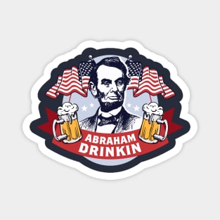 Abraham Drinkin Magnet