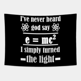 Physics Math Teacher Theory of Relativity Sayings Tapestry