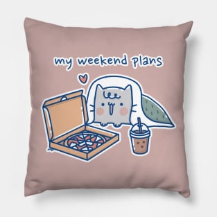 my weekend plans Pillow