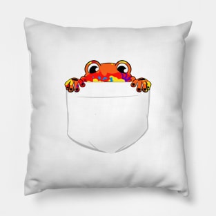 Pocket Frog Pillow