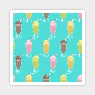 Milkshakes Pattern Magnet