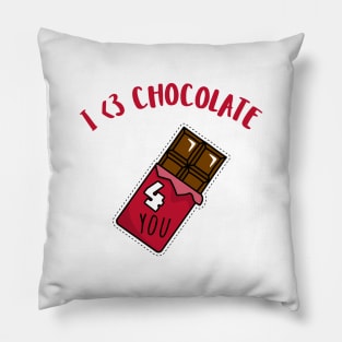 i <3 chocolate Pillow