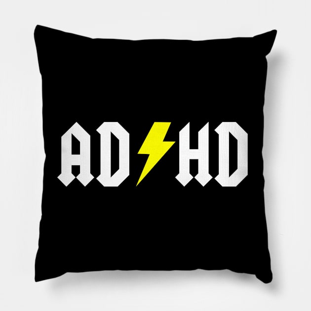 ADHD funny joke design Pillow by Yoda