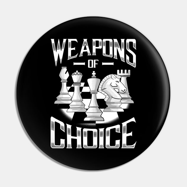 Chess Choice Of Weapon Pin by E