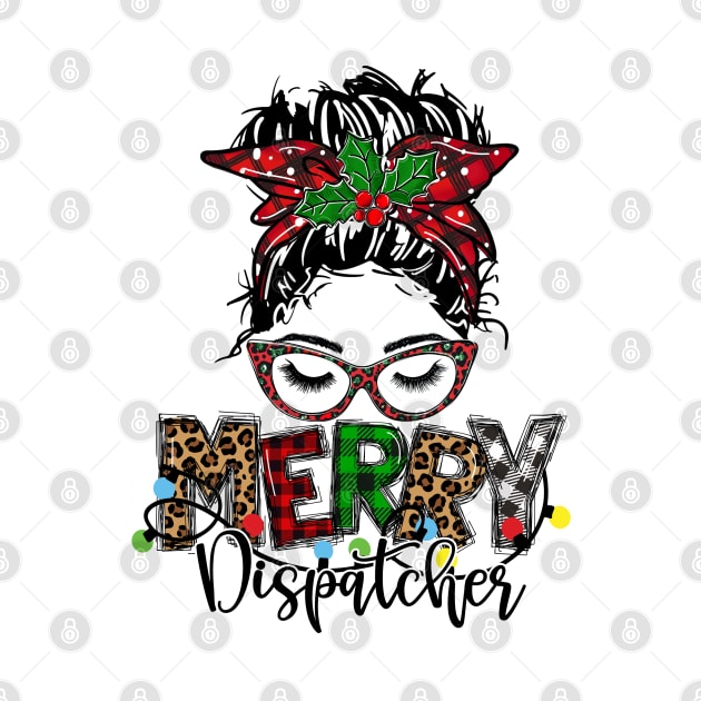 Merry Police Dispatcher Messy Bun by Shirts by Jamie