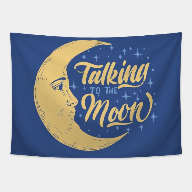 talking to moon Tapestry by FionaGisellsde