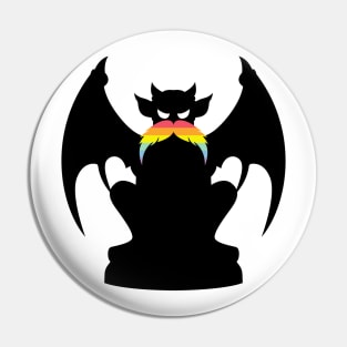 Diversity Mustache Gargoyle Pin