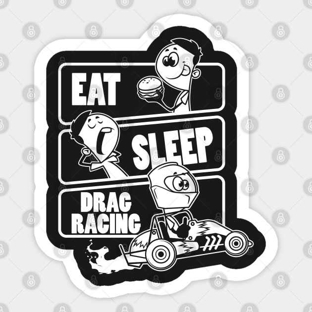 Sticker Eat Sleep Race