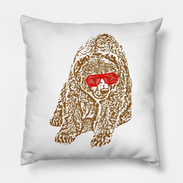 Bearly Cool... Pillow by SimplyMrHill