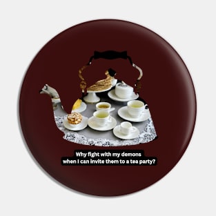 Demon Tea Party Pin