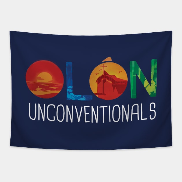 Olón Unconventionals (Dark Bg) Tapestry by AmeliaAndJP