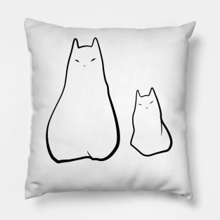 Ghost cats Pillow