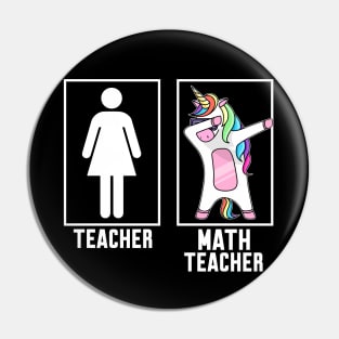 Teacher vs Math teacher Pin