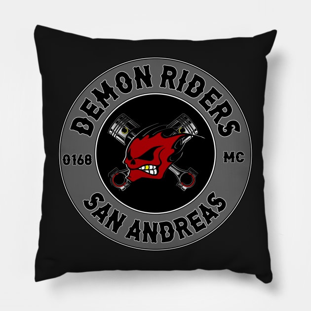 SAN ANDREAS - Demon Riders Pillow by Hunter