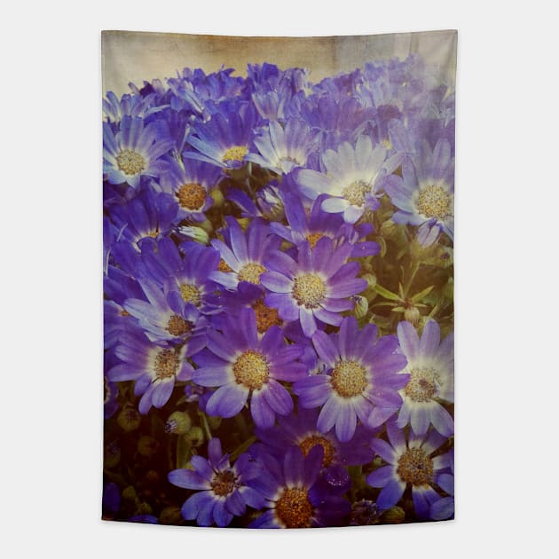 Boheme Flowers Tapestry by Victoria Herrera Collagist