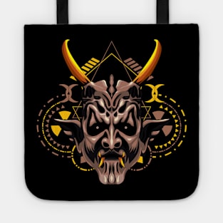 satan head mask Tote