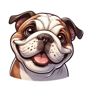 Cute Bulldog Illustration T-Shirt
