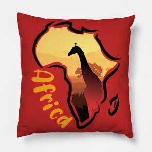 wonderfull wildlife in the continent Africa Pillow