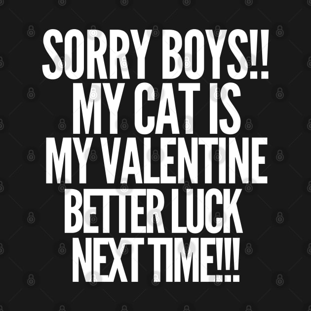 Sorry boys! My cat is my valentine. Better luck next time! by mksjr