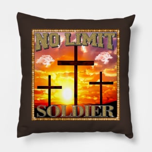 No Limit Soldier Gold - Hip Hop Inspired Spiritual T-shirt Pillow