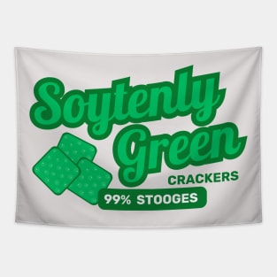 Soytenly Green is Stooges! Tapestry