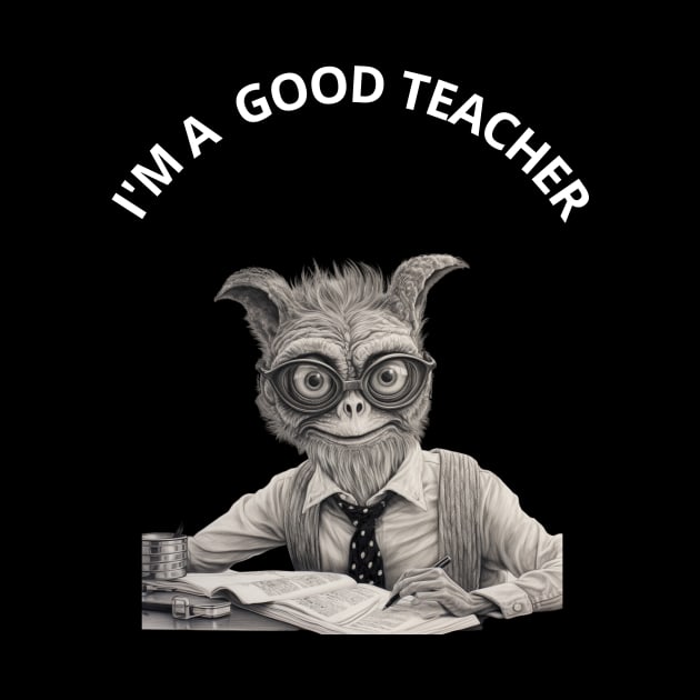 Funny Teacher Gift.  I'M A  GOOD TEACHER by Joyful Prints